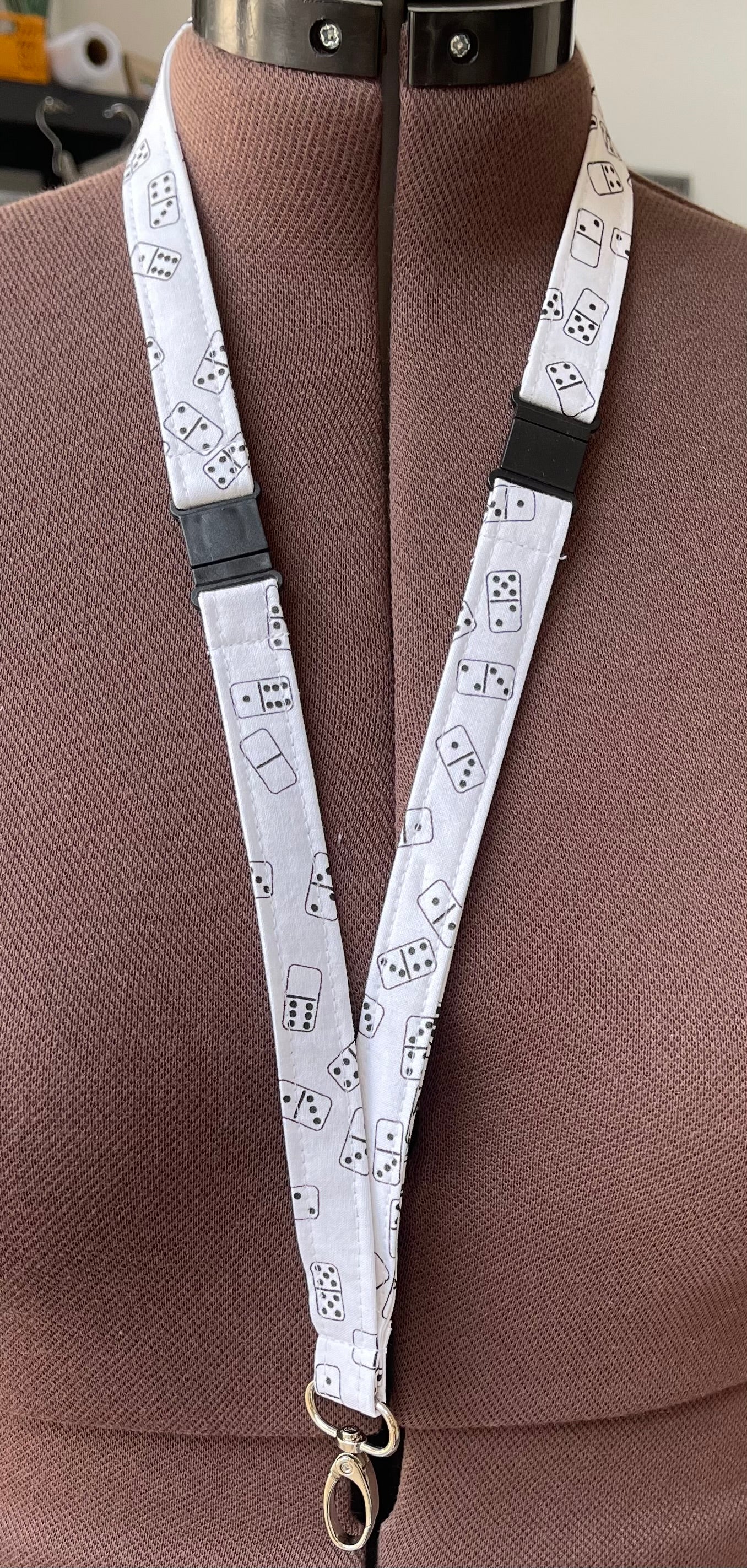 Number tiles Fabric Breakaway Lanyard - House of Lanyards