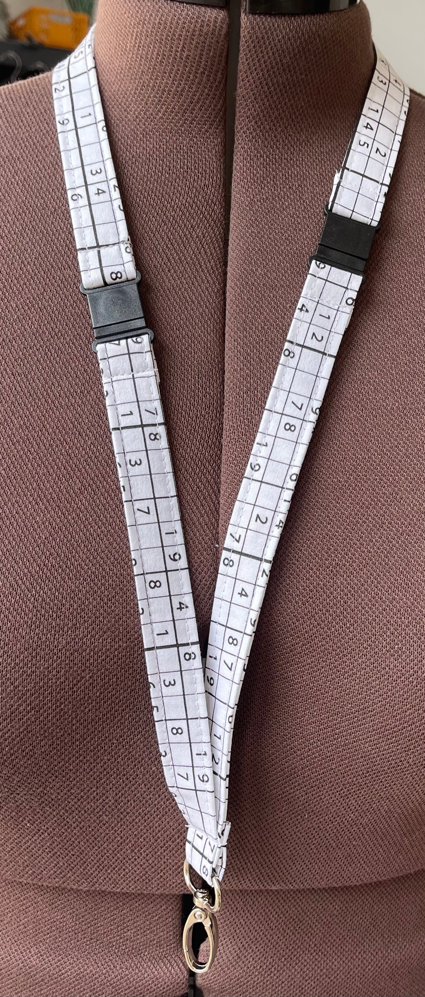 Number puzzle Fabric Breakaway Lanyard - House of Lanyards