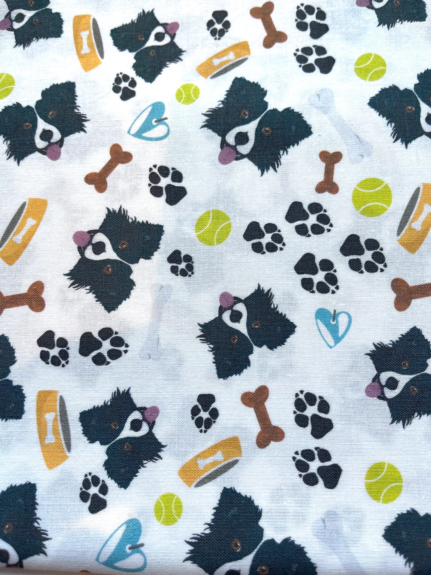 Collie dog bones Fabric Breakaway Lanyard - House of Lanyards