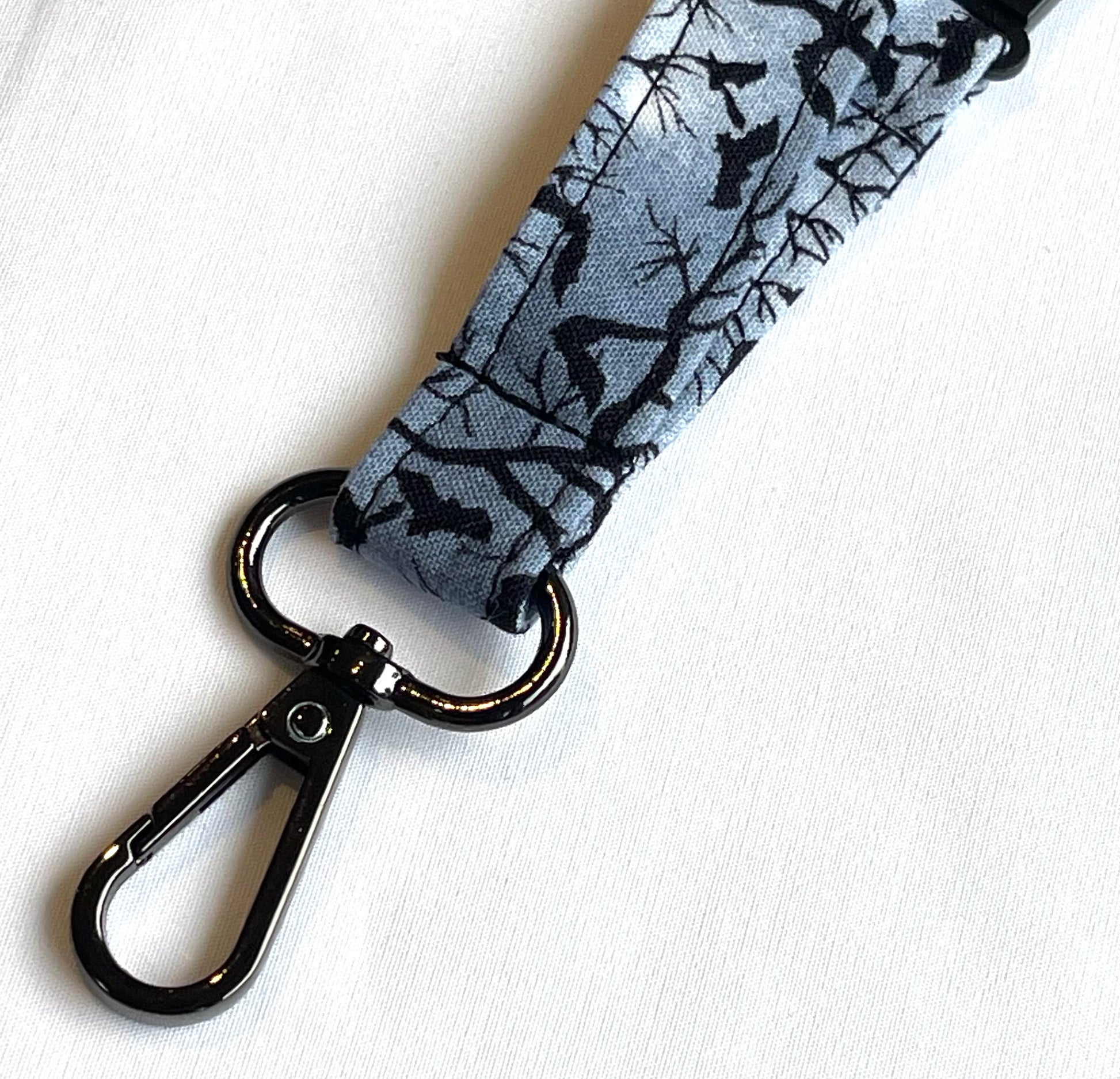 Bats in Moonlight Fabric Breakaway Lanyard - House of Lanyards