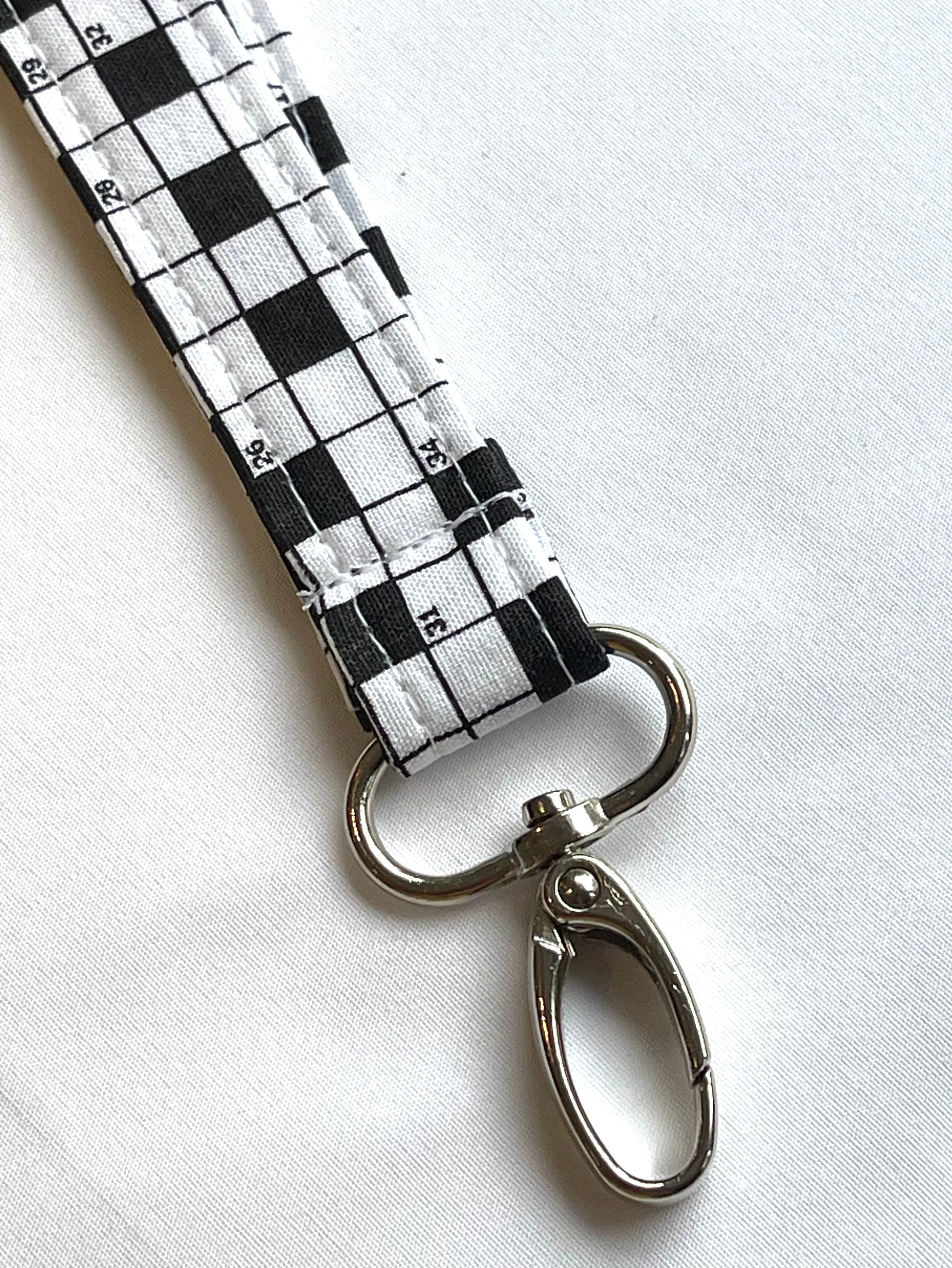 Crossword Fabric Breakaway Lanyard - House of Lanyards