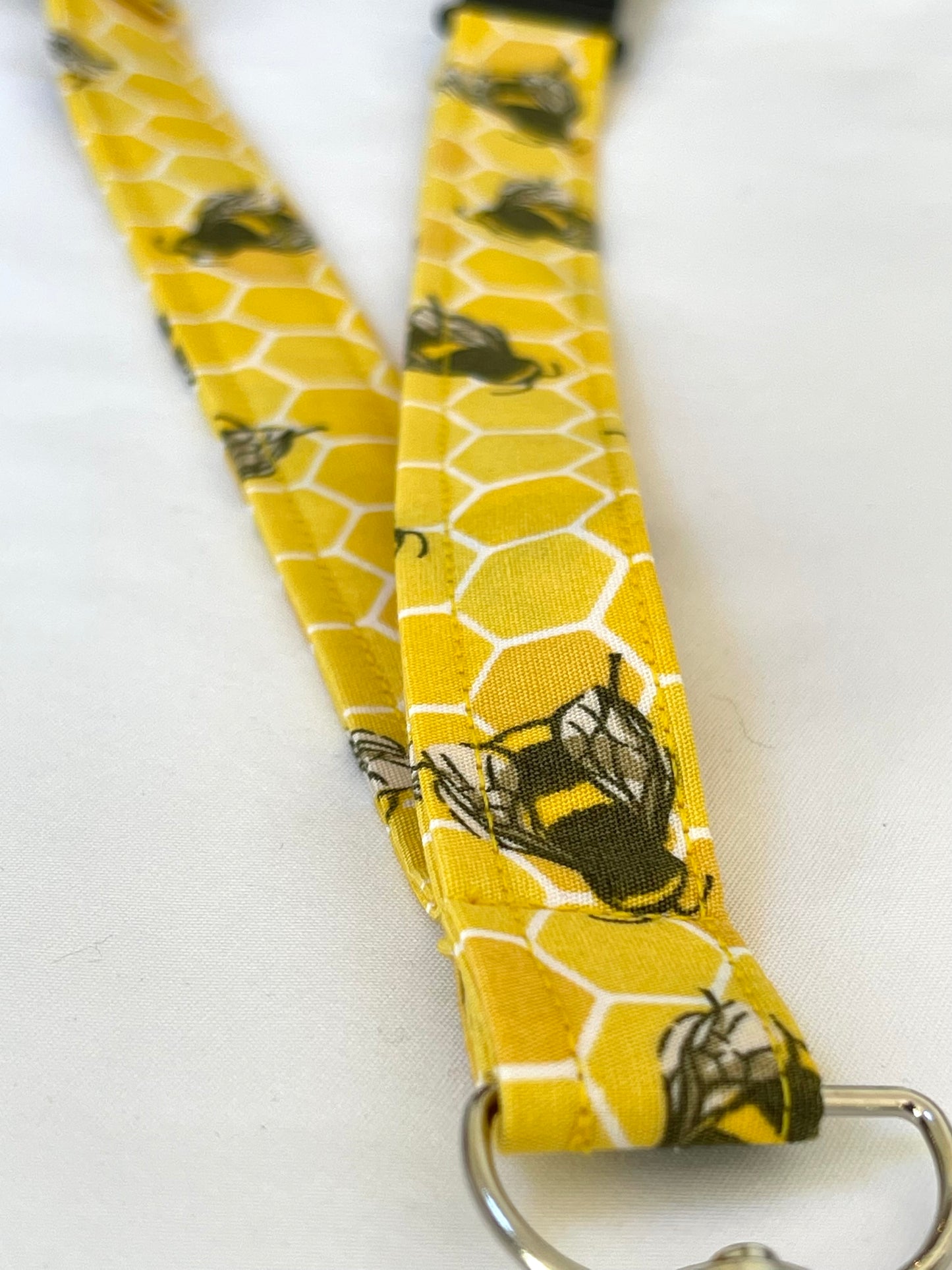 Yellow Bee Fabric Breakaway Lanyard - House of Lanyards