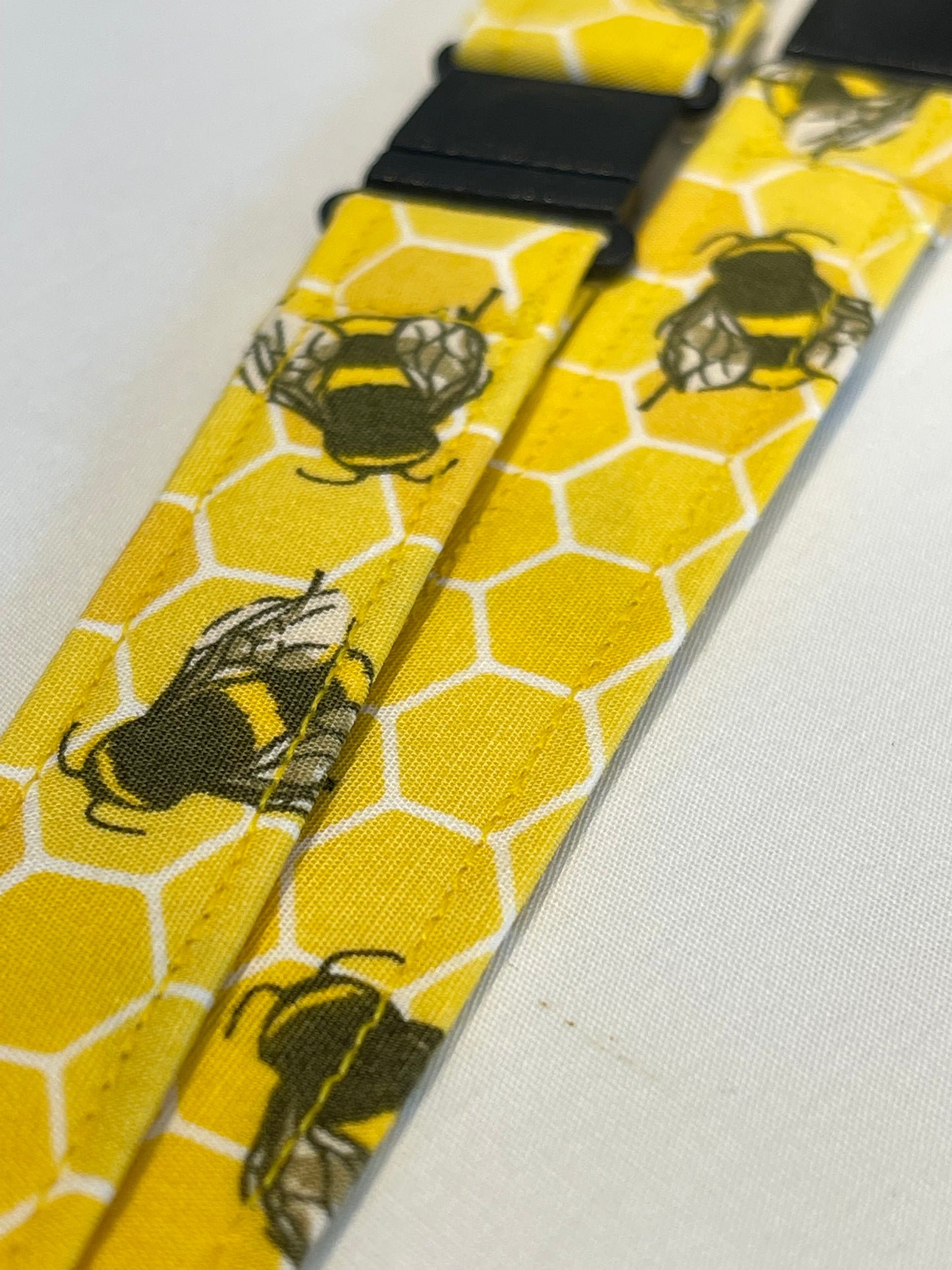 Yellow Bee Fabric Breakaway Lanyard - House of Lanyards