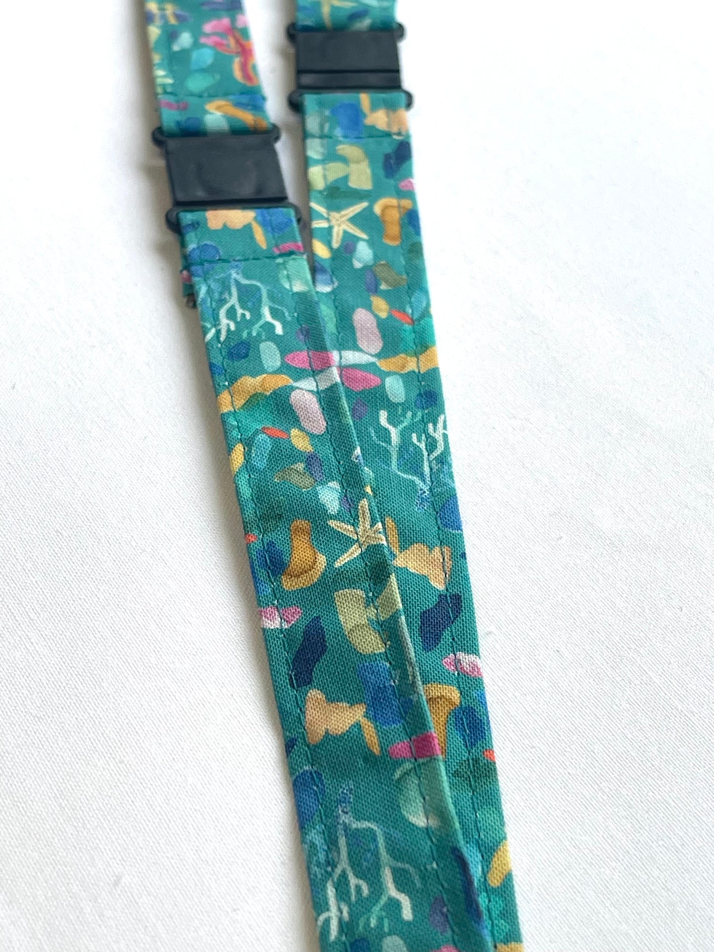Rock Pool Fabric Breakaway Lanyard