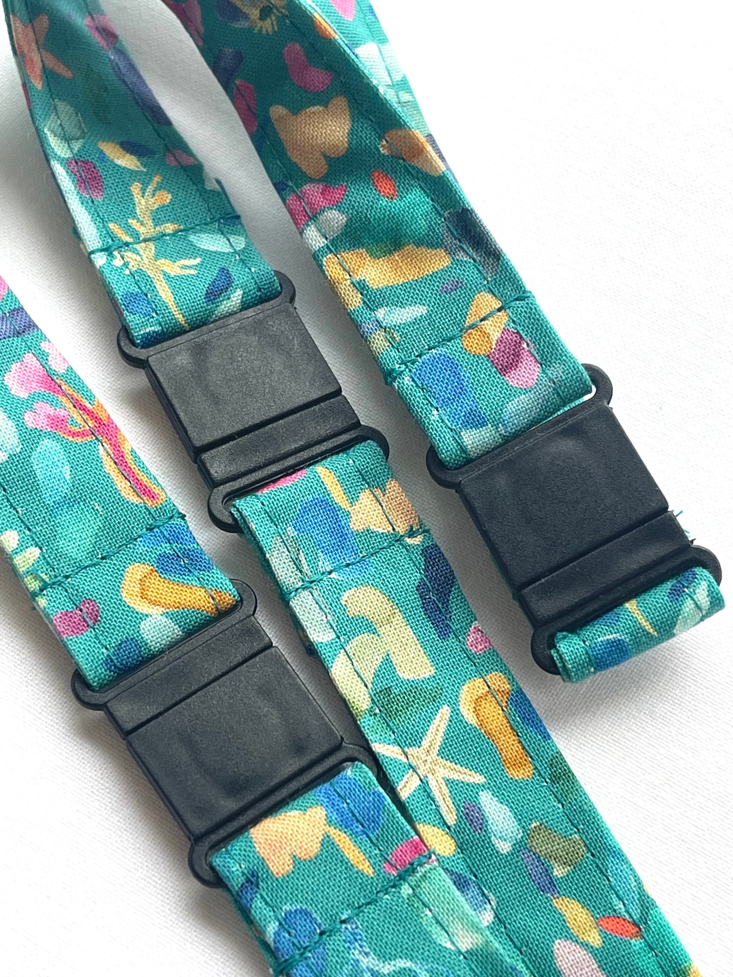 Rock Pool Fabric Breakaway Lanyard