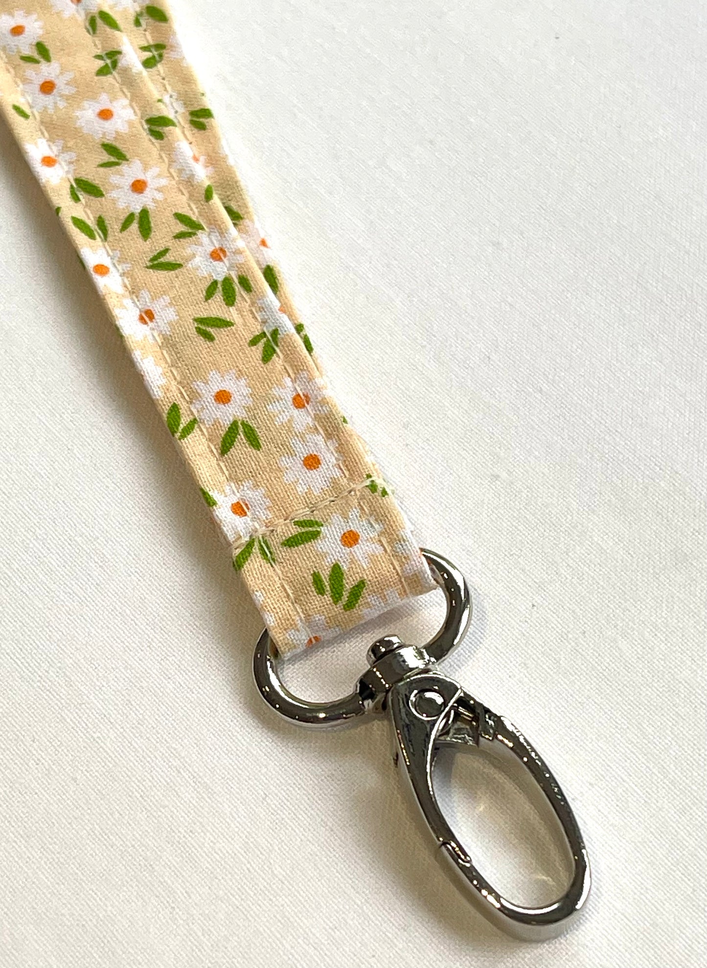 Small Daisy Fabric Breakaway Lanyard