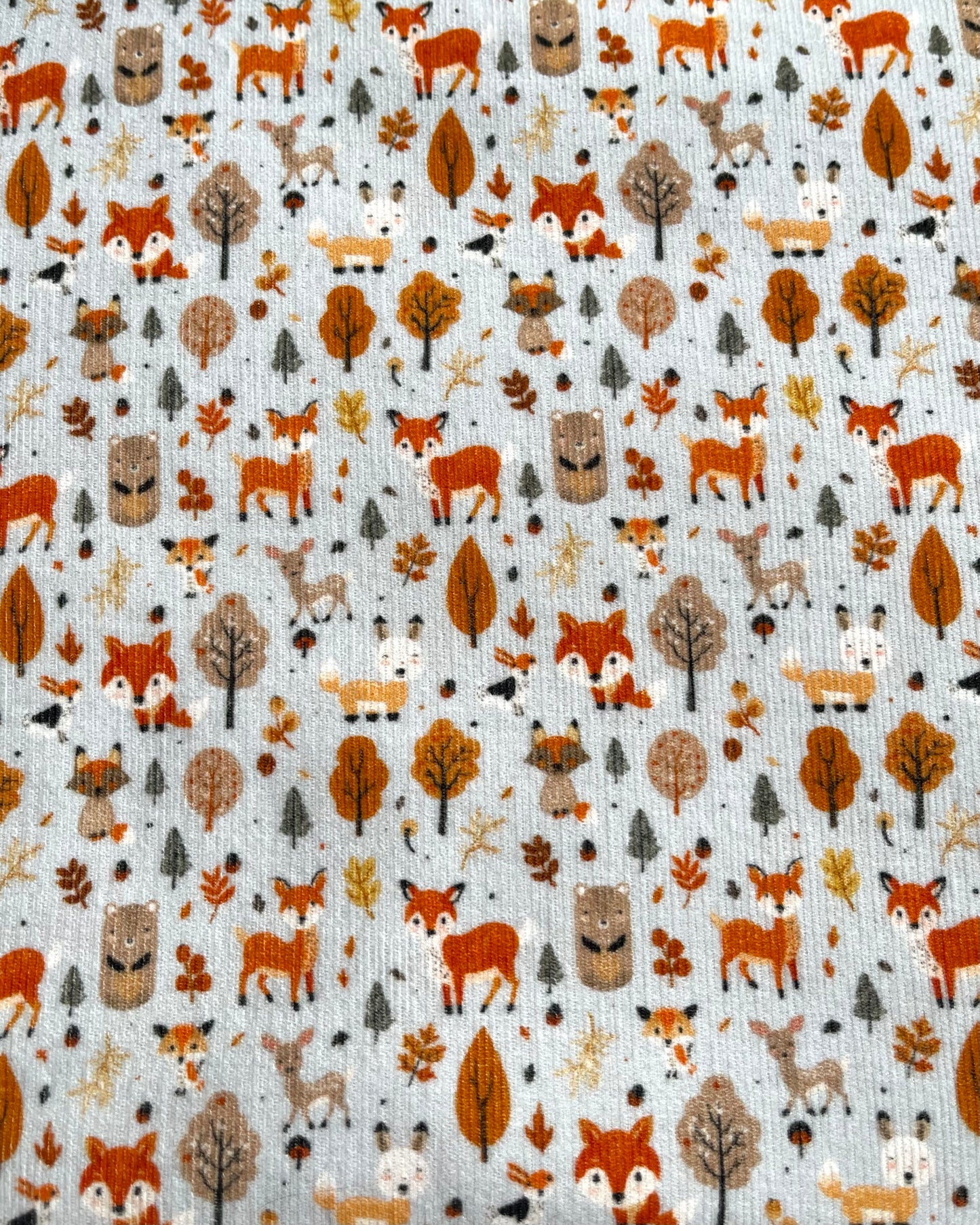Foxes Friends Fabric Breakaway Lanyard
