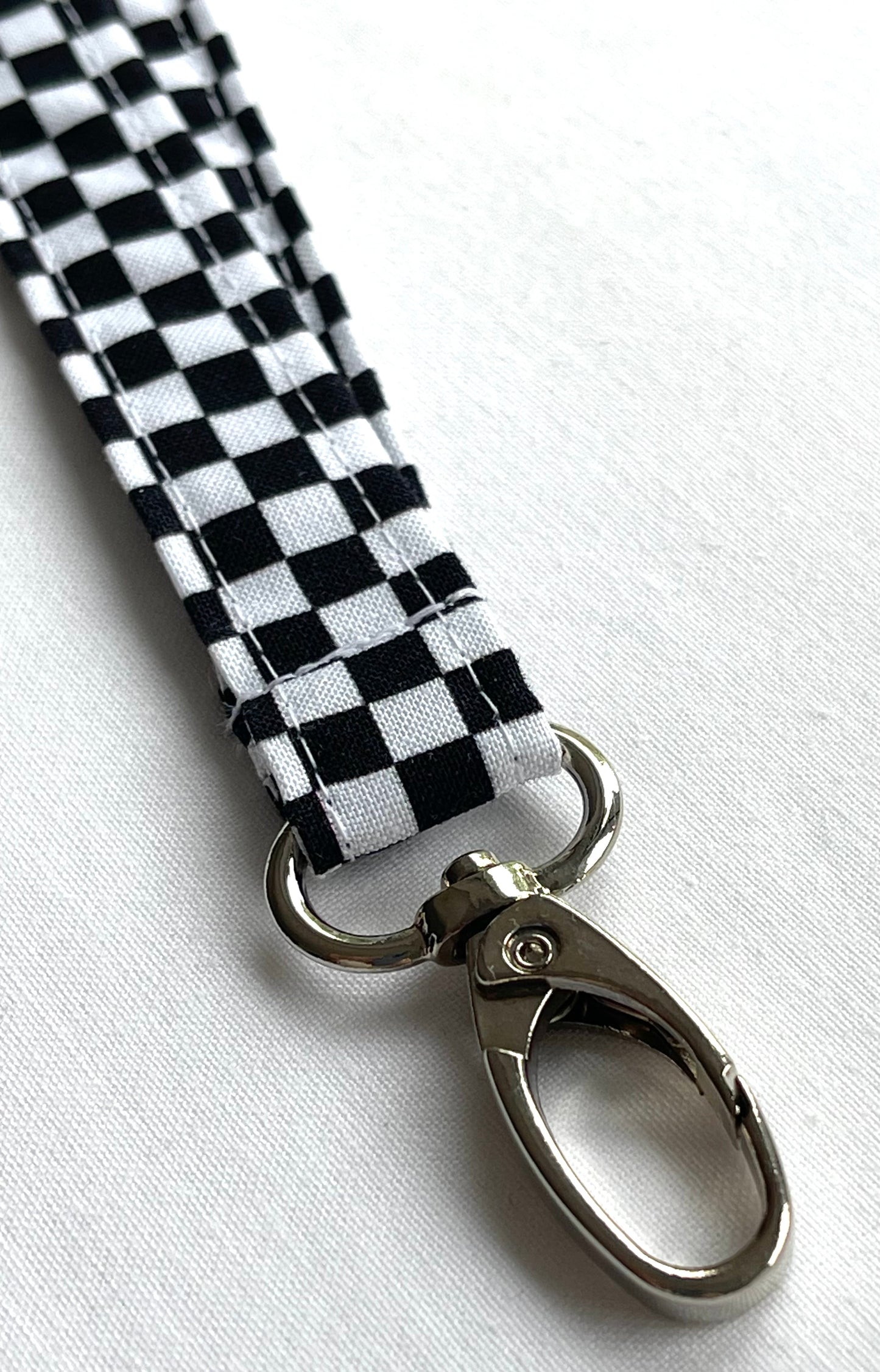Checker Board Fabric Breakaway Lanyard