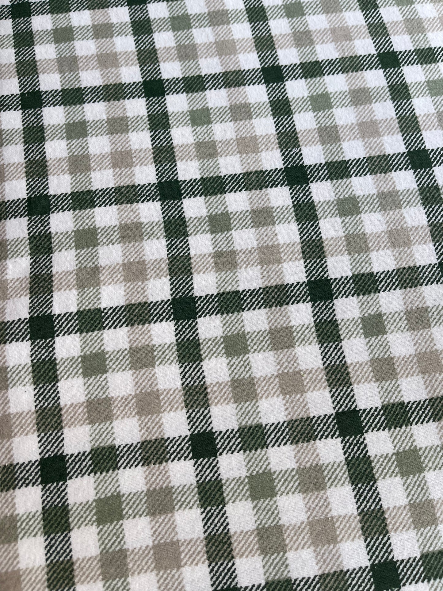 Reclaimed fabric: Evergreen Check fabric safety breakaway lanyard