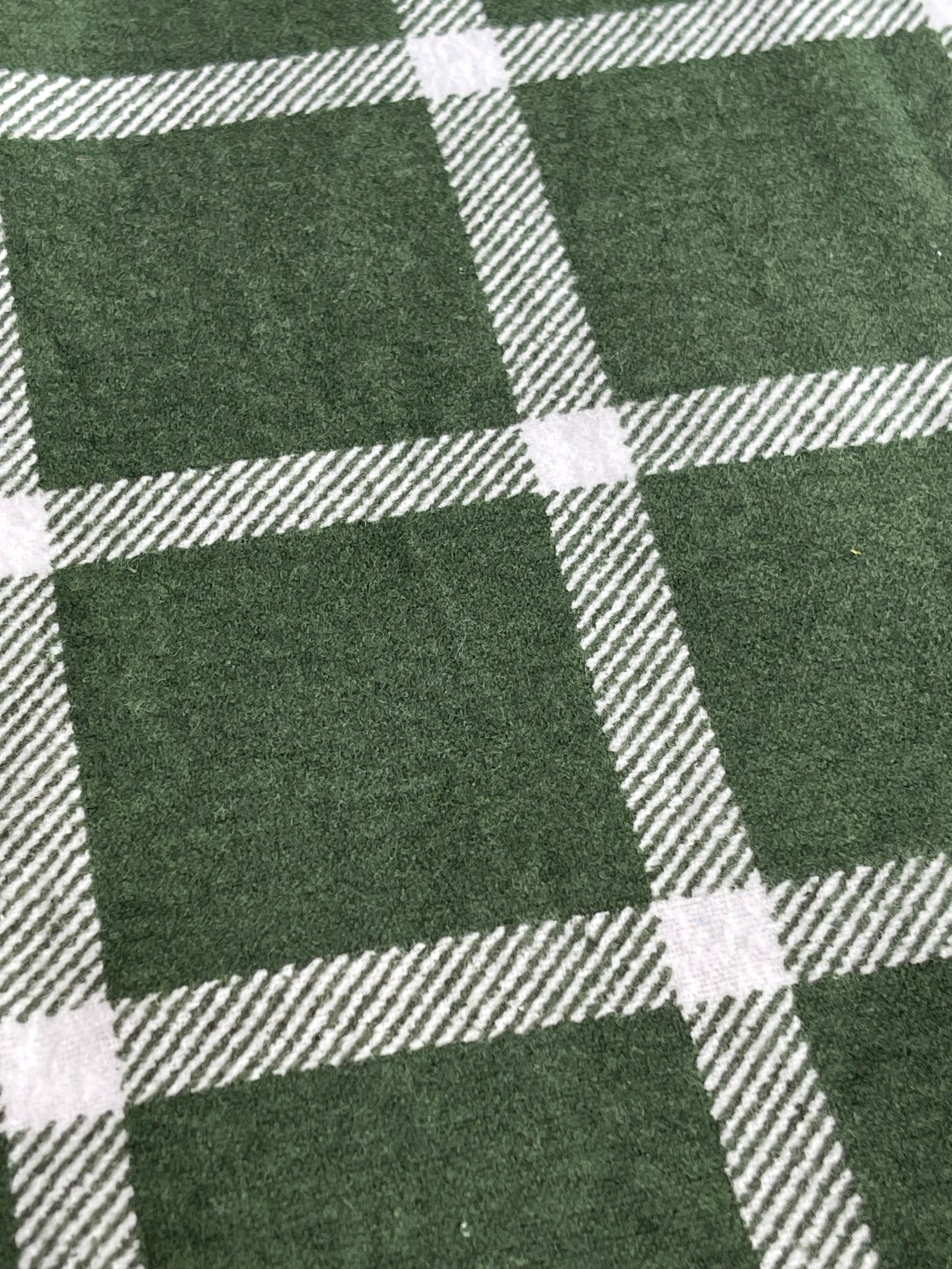 Reclaimed fabric: Forest Check fabric safety breakaway lanyard