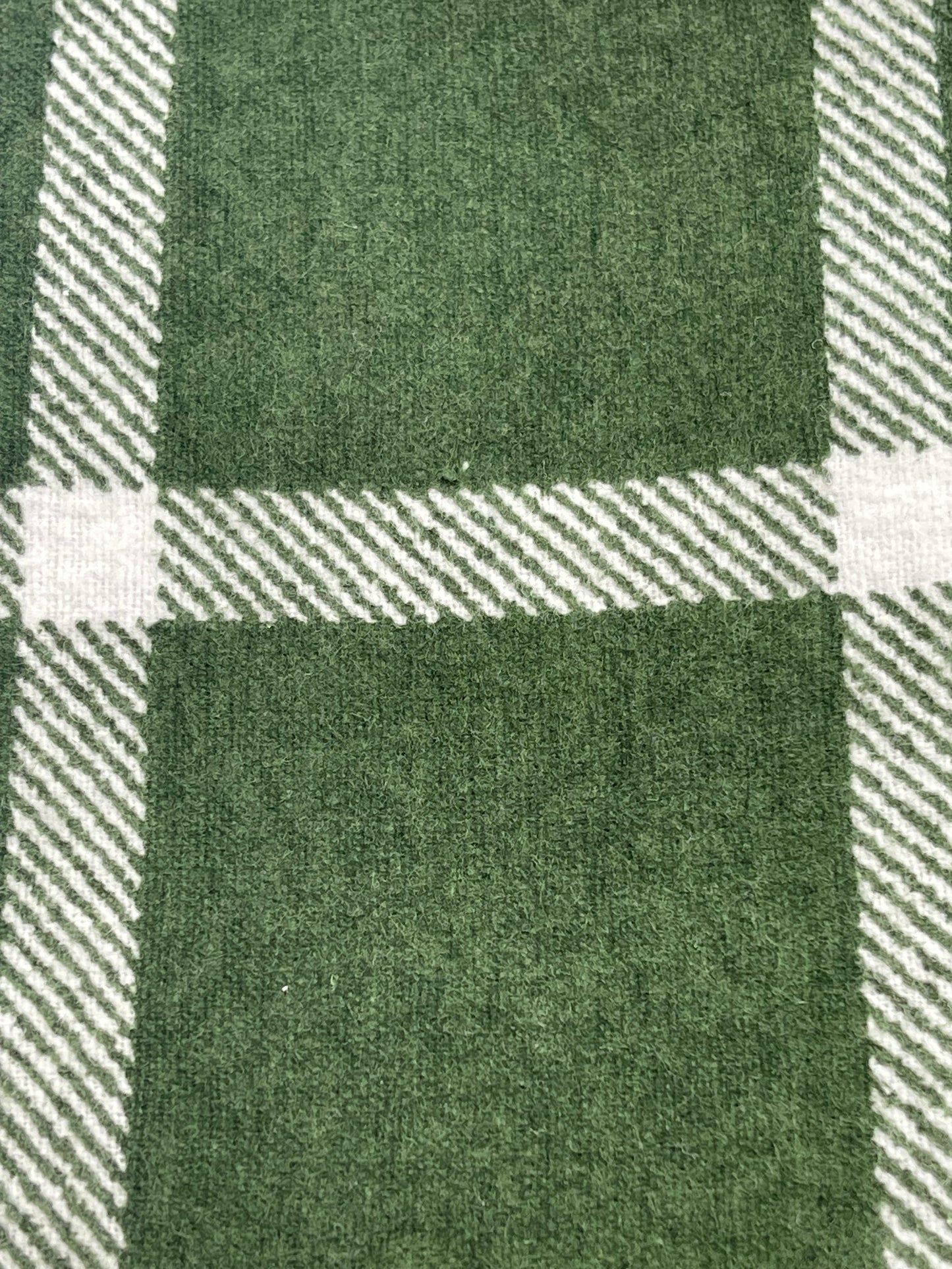 Reclaimed fabric: Forest Check fabric safety breakaway lanyard