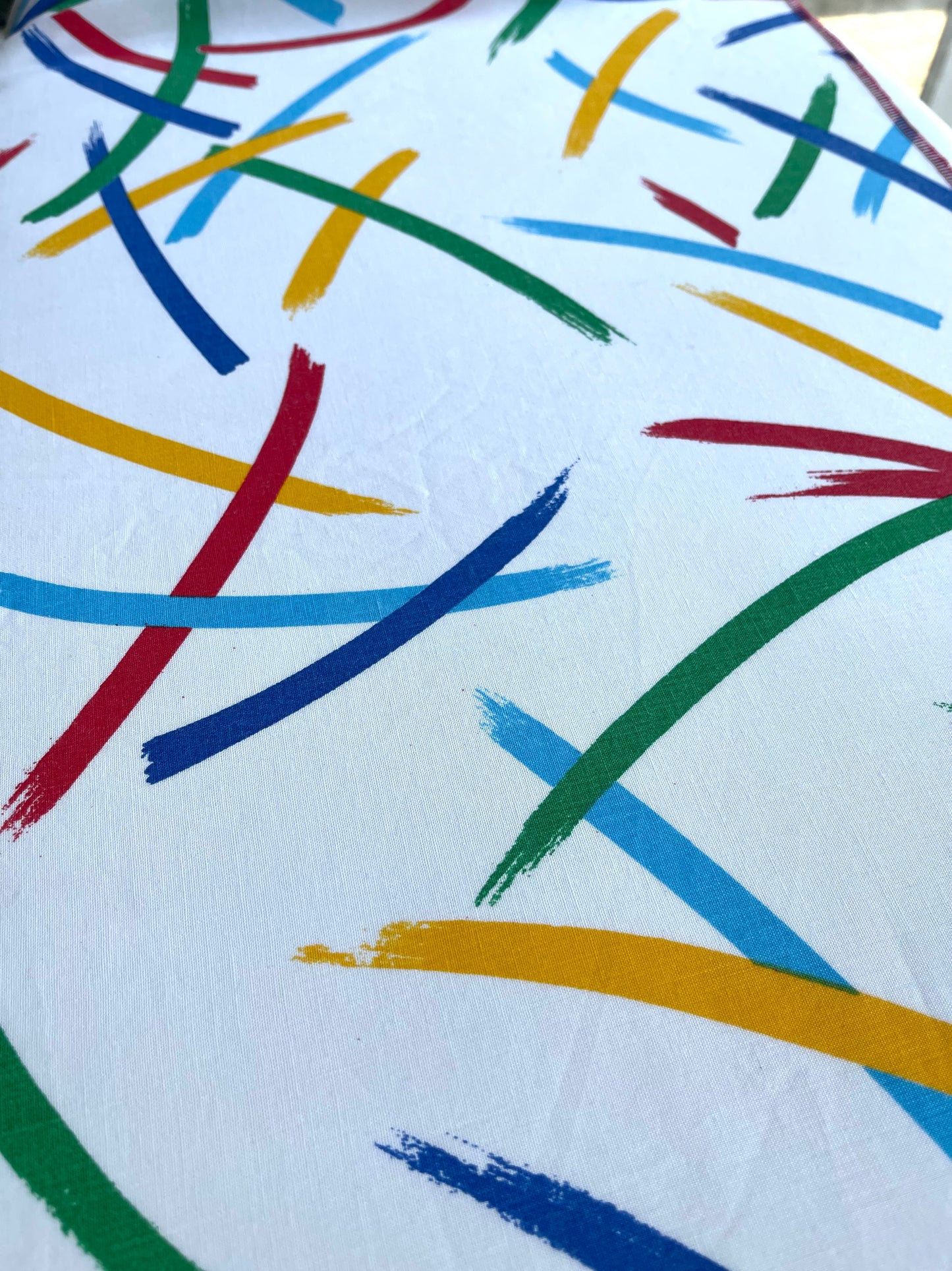 Reclaimed fabric: Studio Lines fabric safety breakaway lanyard