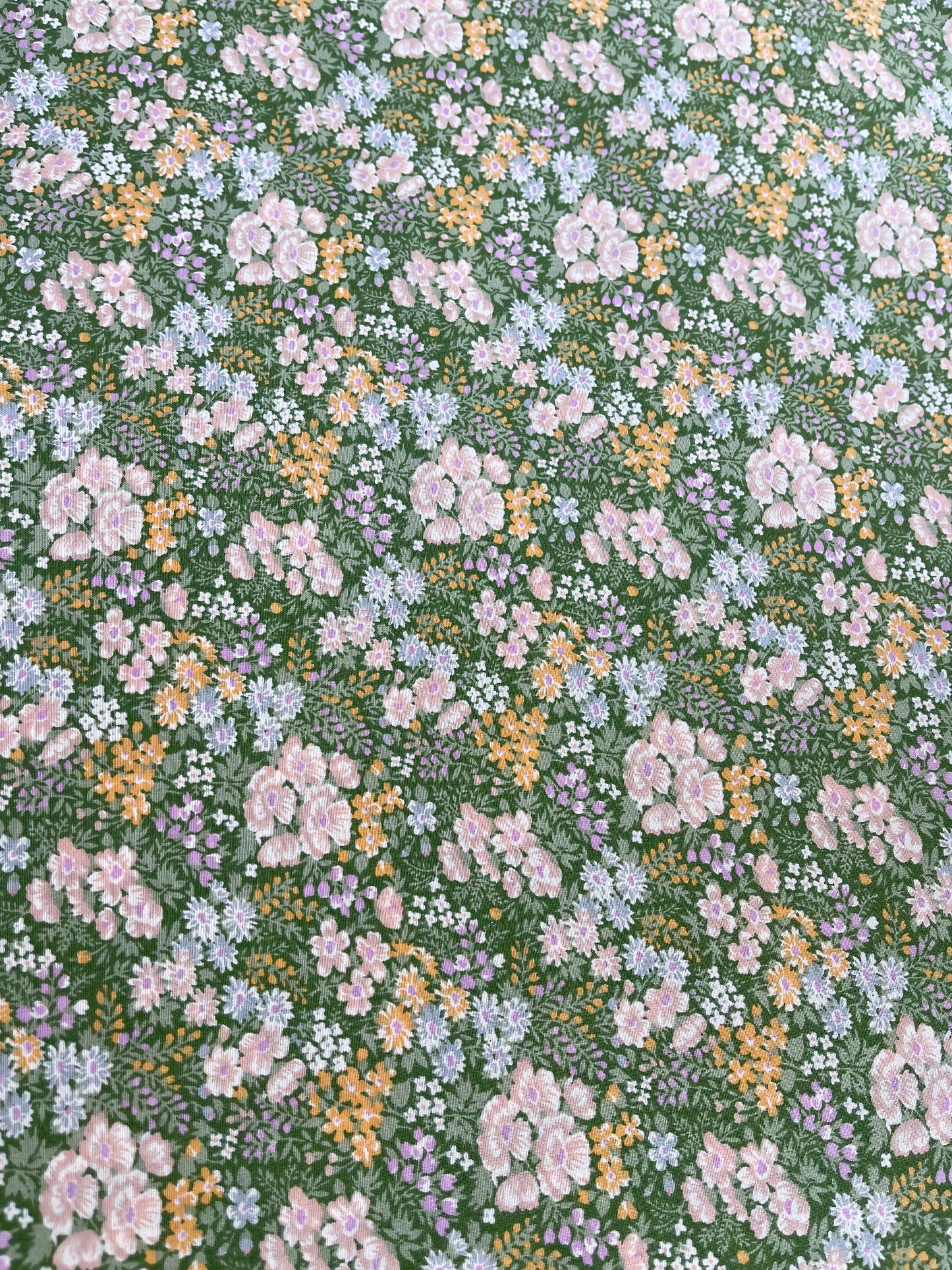 Reclaimed fabric: Wildflower Meadow fabric safety breakaway lanyard