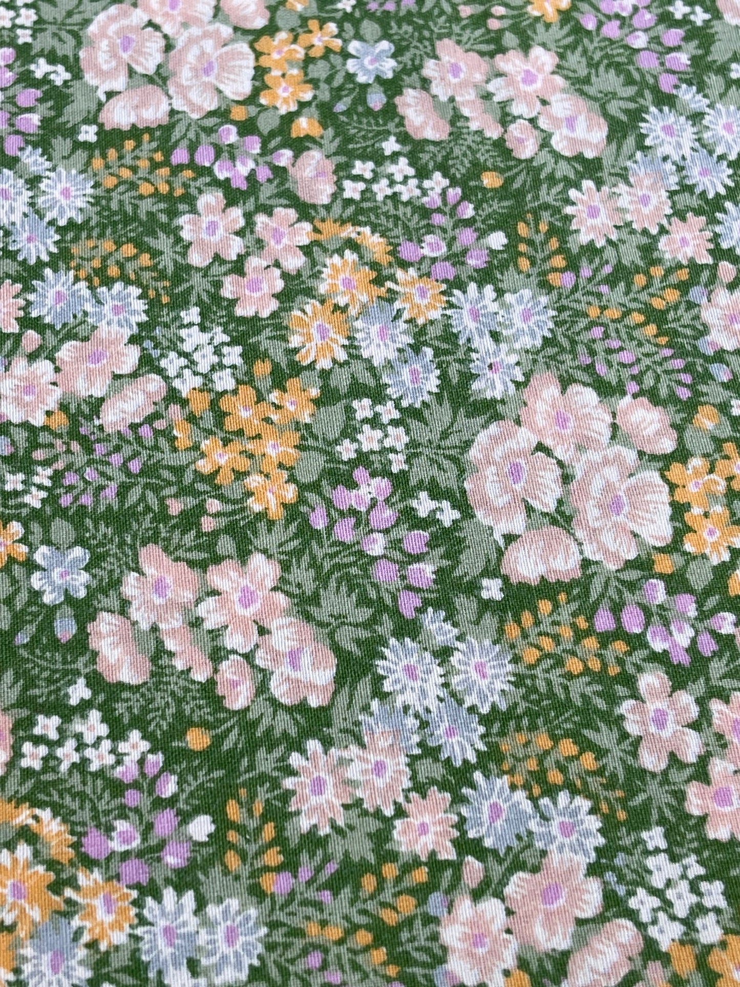 Reclaimed fabric: Wildflower Meadow fabric safety breakaway lanyard