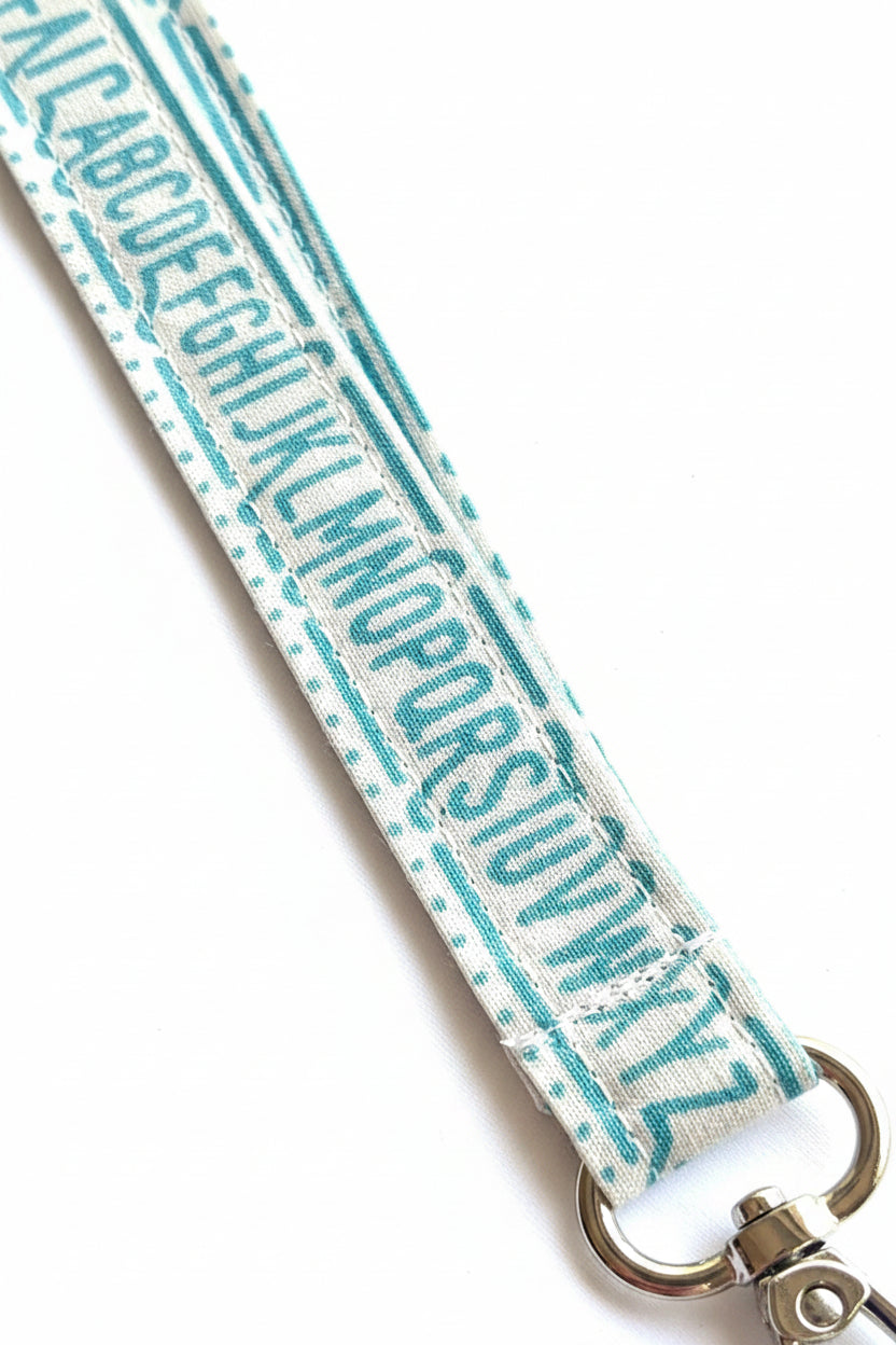 Alphabet Fabric Breakaway Lanyard