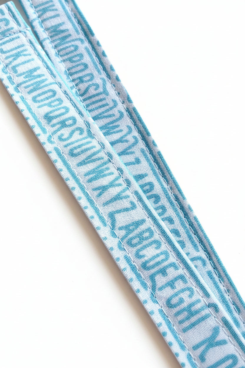 Alphabet Fabric Breakaway Lanyard