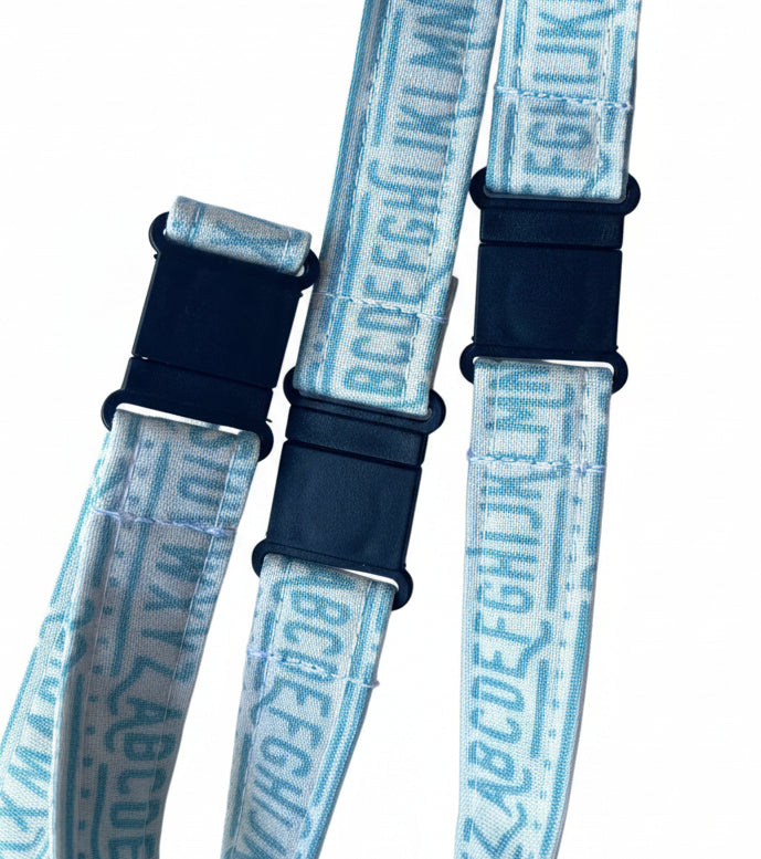 Alphabet Fabric Breakaway Lanyard