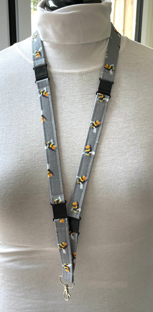 Humble Bumble Fabric Breakaway Lanyard - House of Lanyards