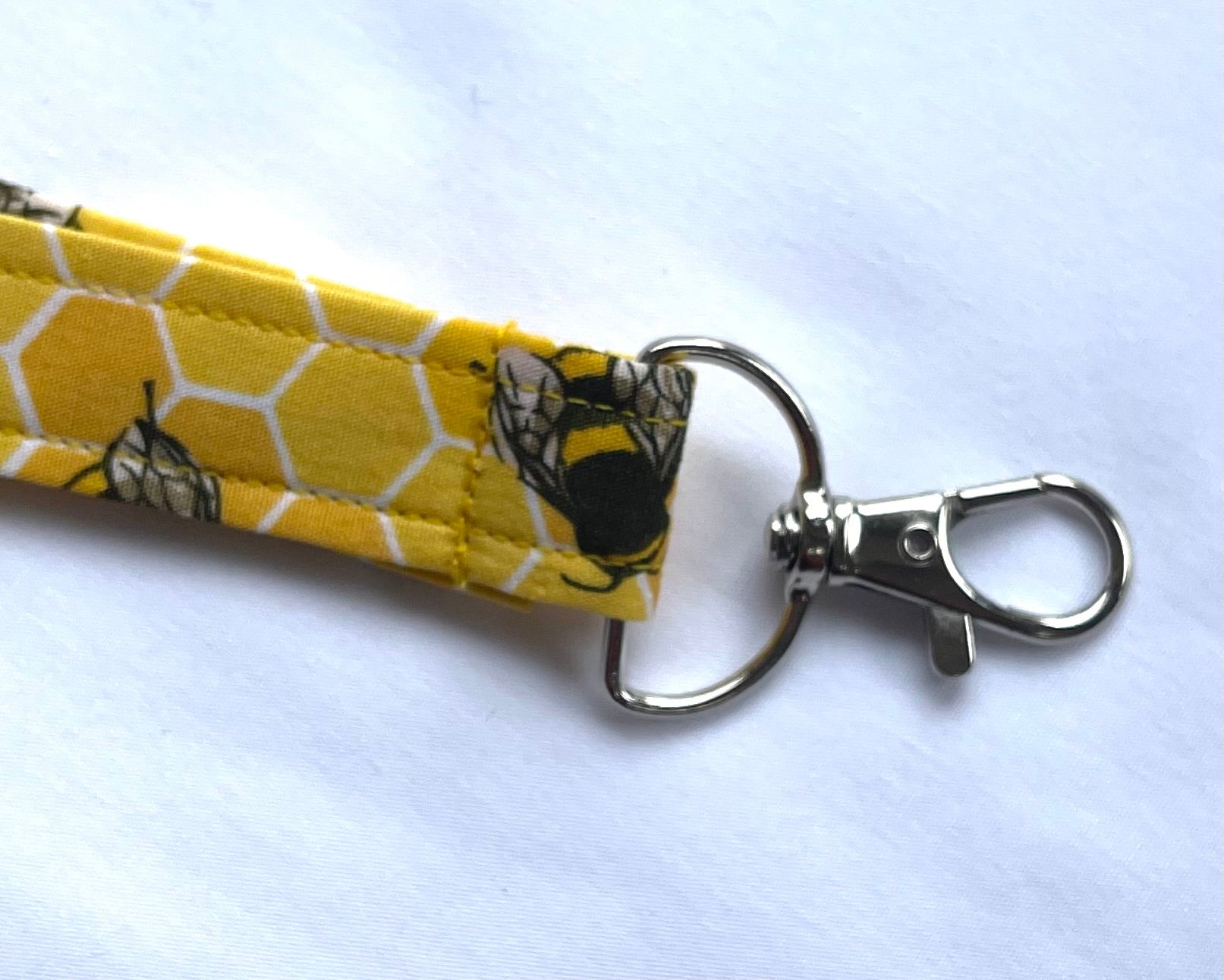 Yellow Bee Fabric Breakaway Lanyard - House of Lanyards