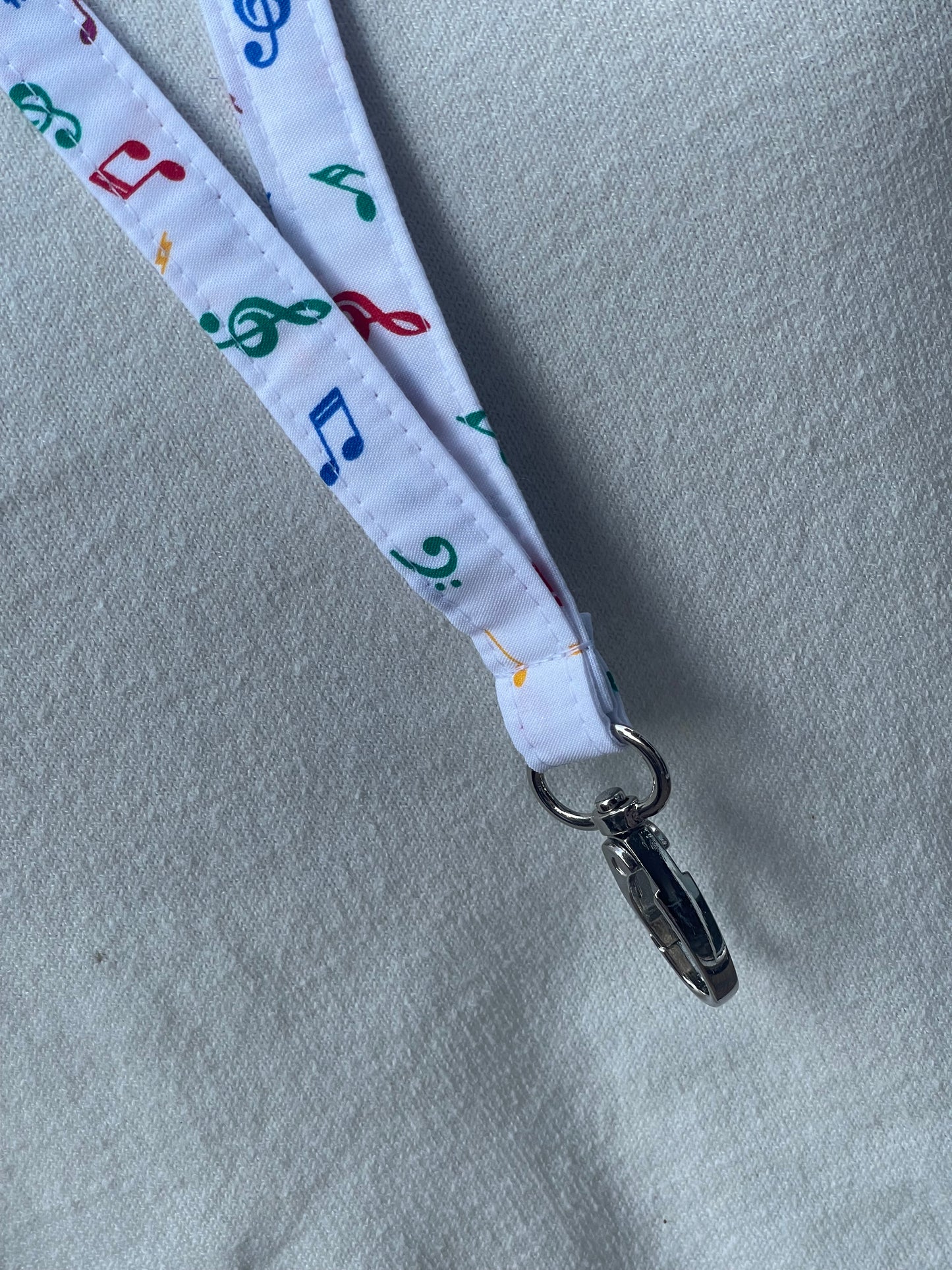 Colorful Music Fabric Breakaway Lanyard