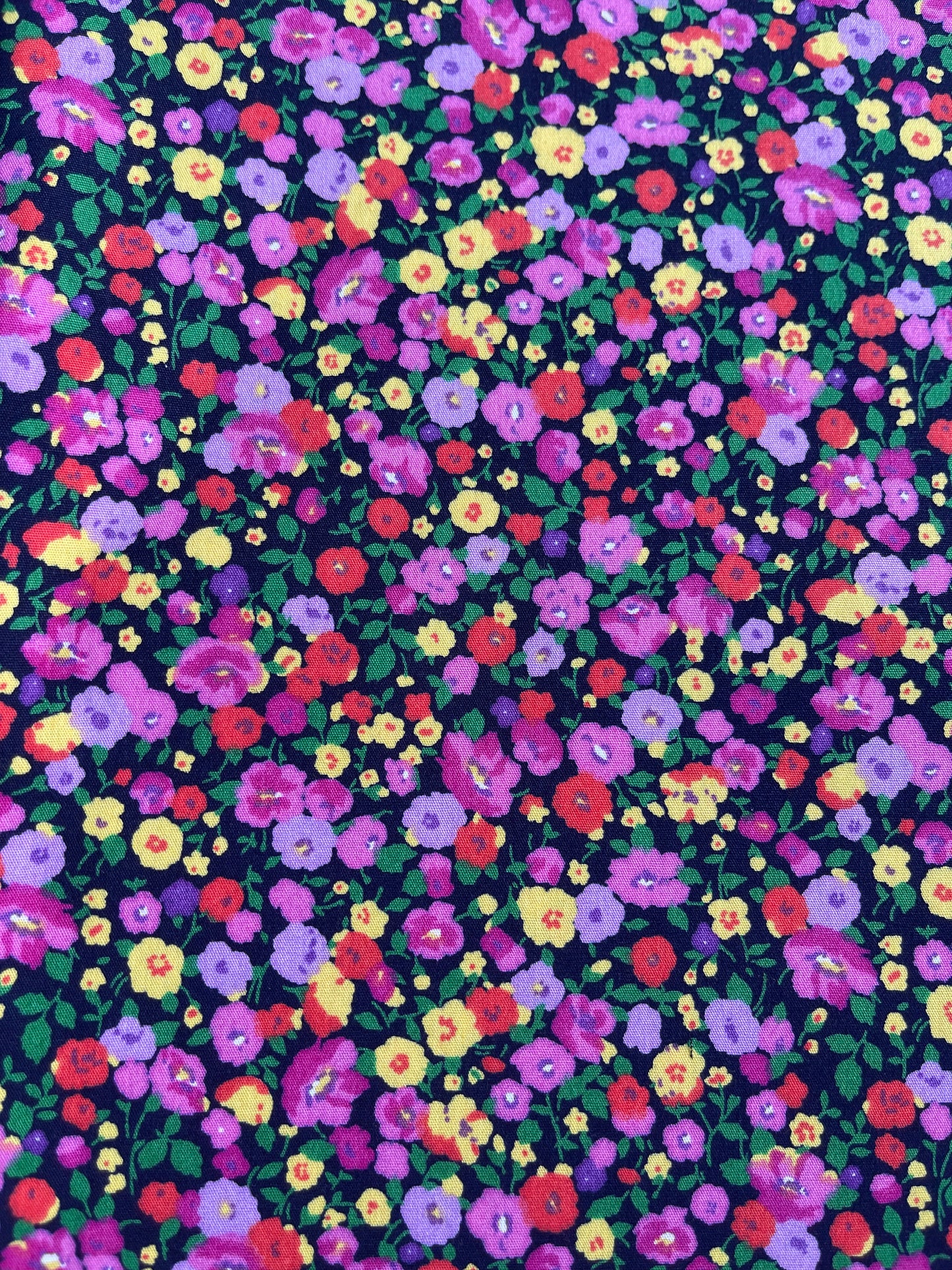 Pink flowers on black Fabric Breakaway Lanyard