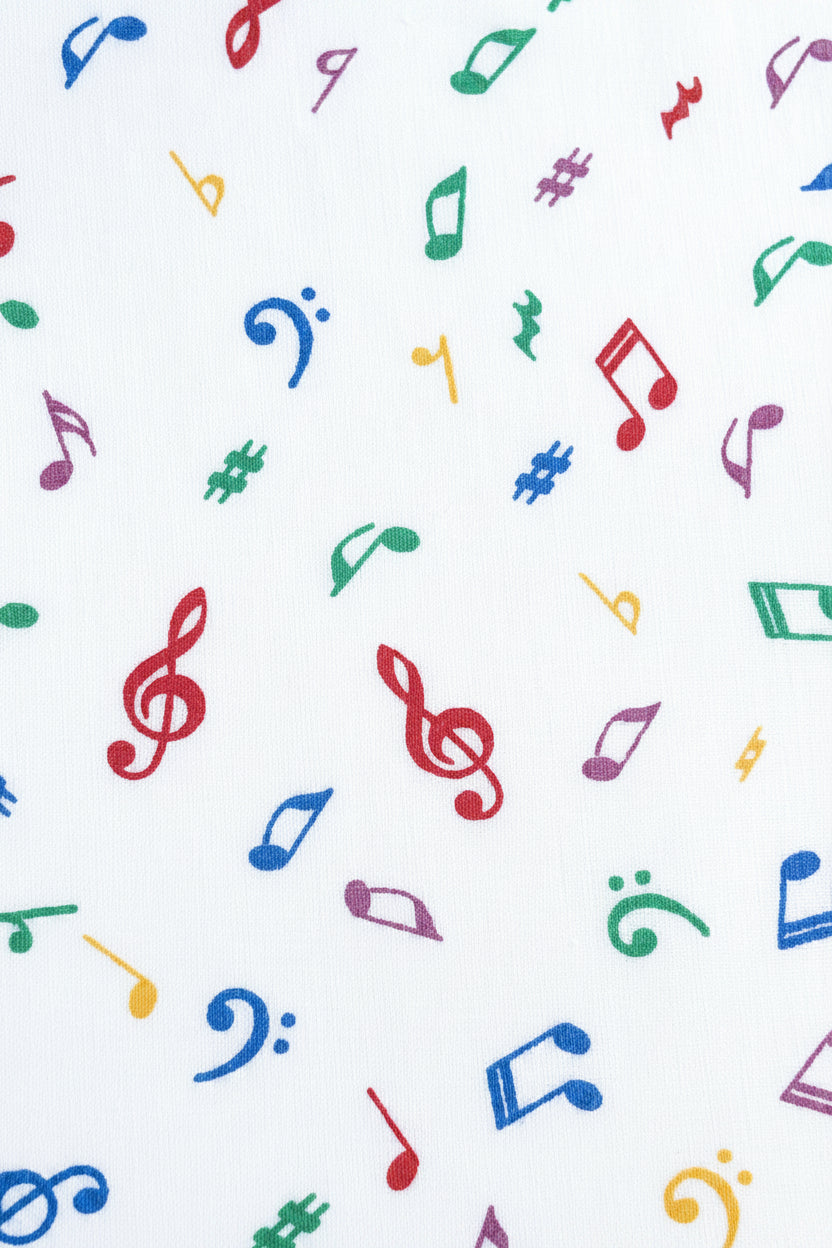Colorful Music Fabric Breakaway Lanyard