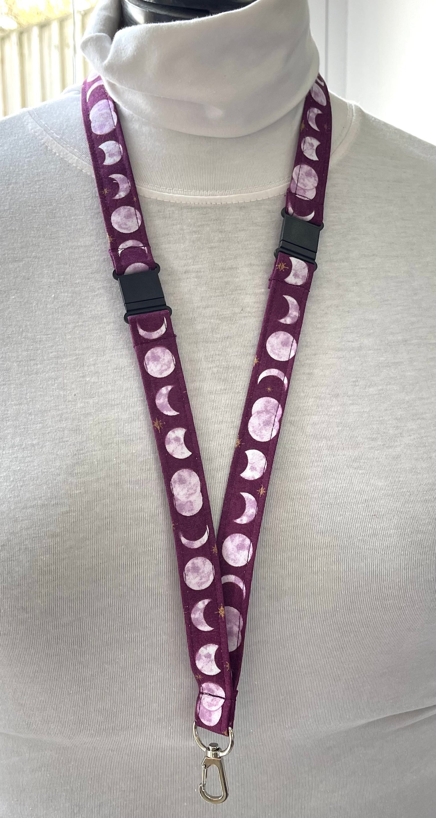 Moon Fabric Breakaway Lanyard - House of Lanyards