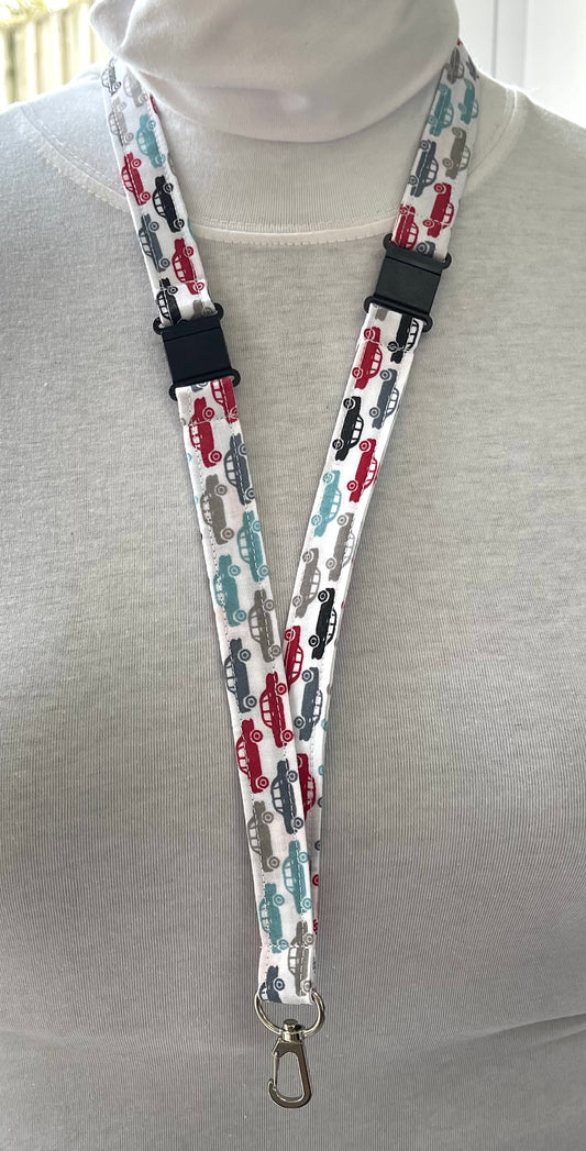 Cars fabric Breakaway Lanyard - House of Lanyards