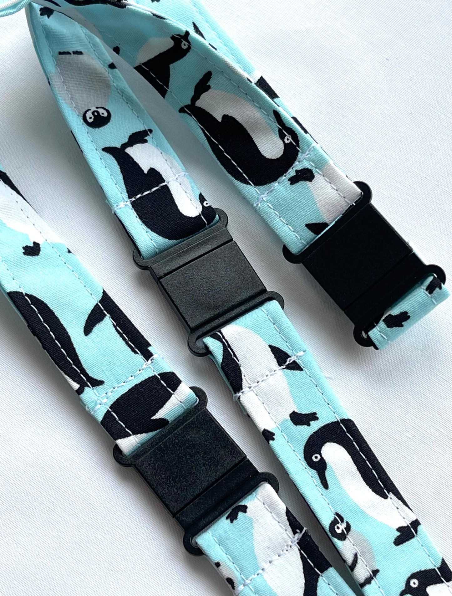 Penguin Fabric Breakaway Lanyard - House of Lanyards