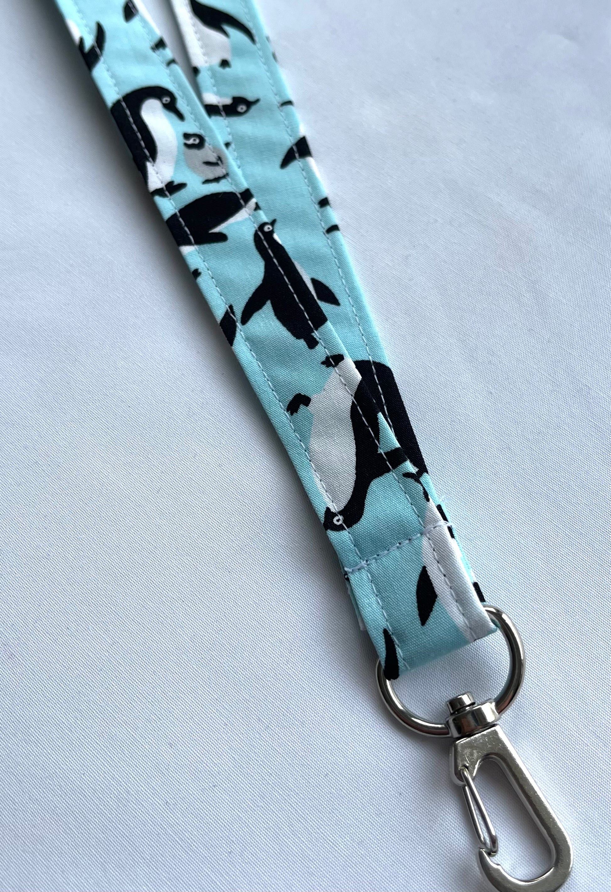 Penguin Fabric Breakaway Lanyard - House of Lanyards