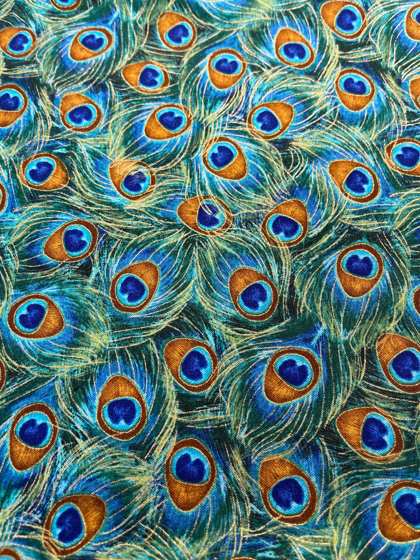 Peacock Prints Fabric Breakaway Lanyard - House of Lanyards