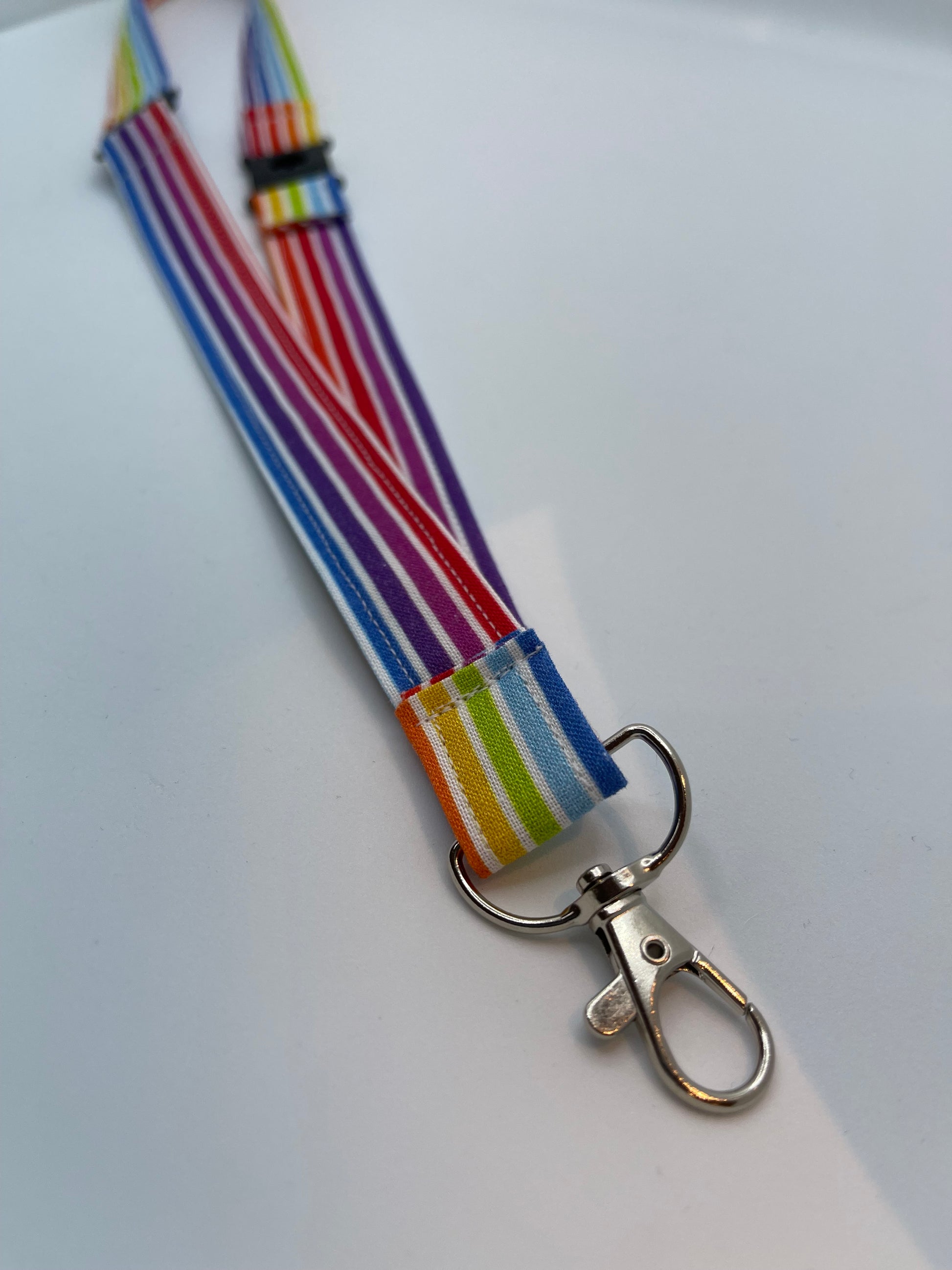 Rainbow Fabric Breakaway Lanyard - House of Lanyards