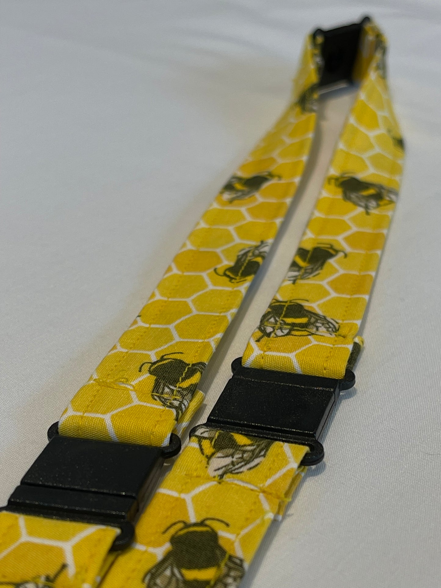 Yellow Bee Fabric Breakaway Lanyard - House of Lanyards