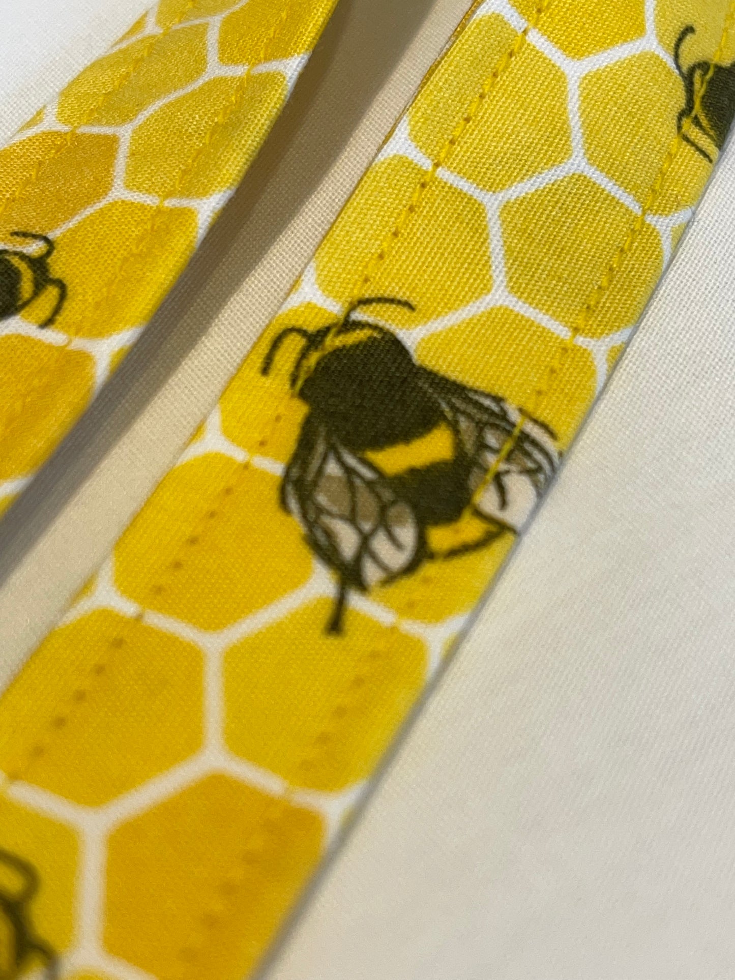 Yellow Bee Fabric Breakaway Lanyard - House of Lanyards