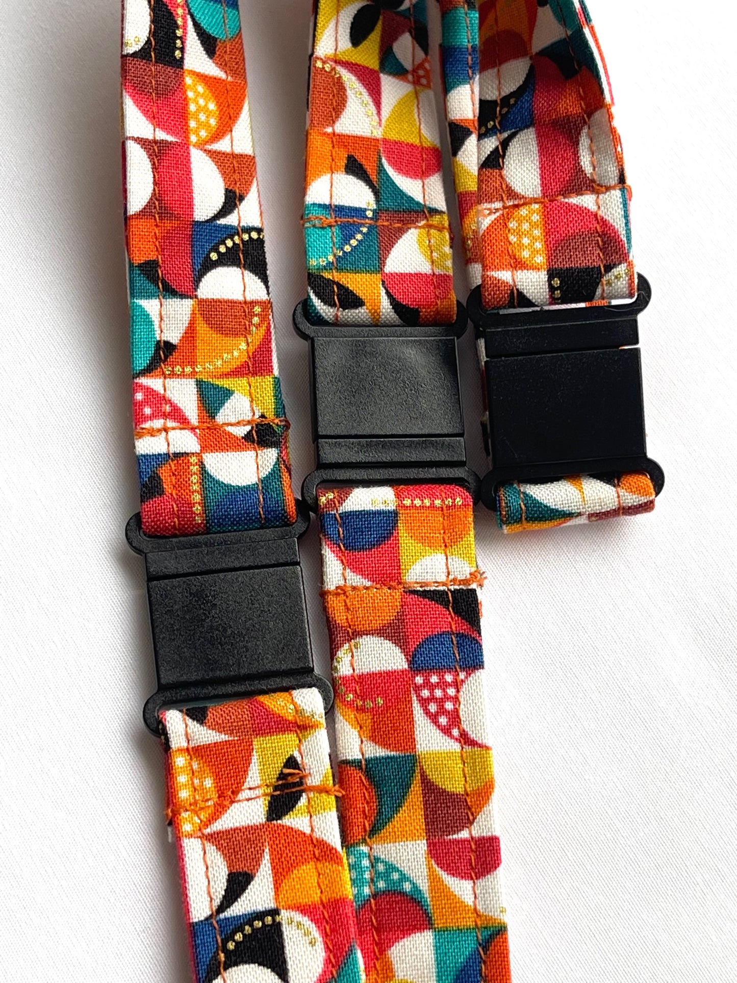 Geometric Fabric Breakaway Lanyard image 2