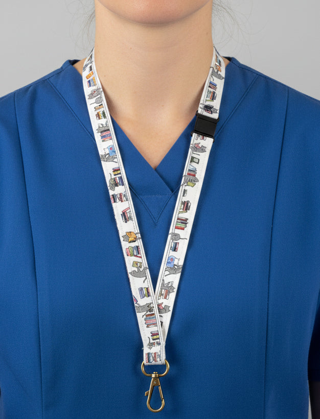 Handmade safety breakaway lanyard with anti-strangulation release points for NHS, healthcare, education and security staff