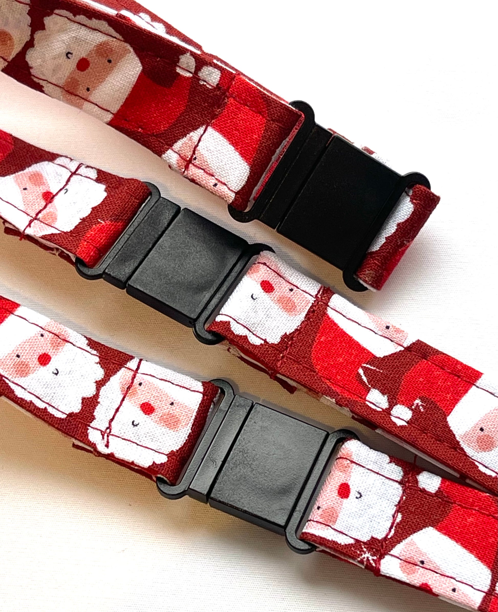 Christmas: Jolly Red Fabric Safety Breakaway Lanyard image 3