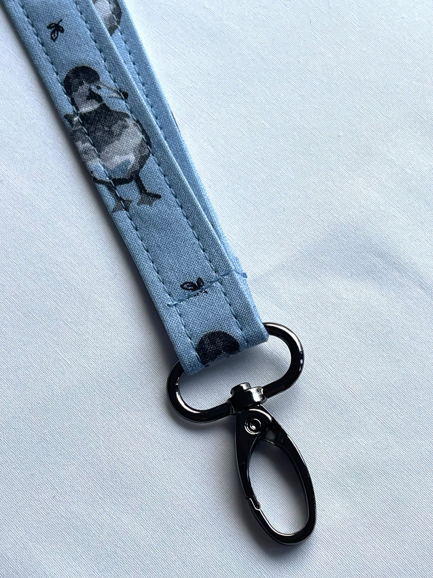 Duck Blue Fabric Safety Breakaway Lanyard image 3