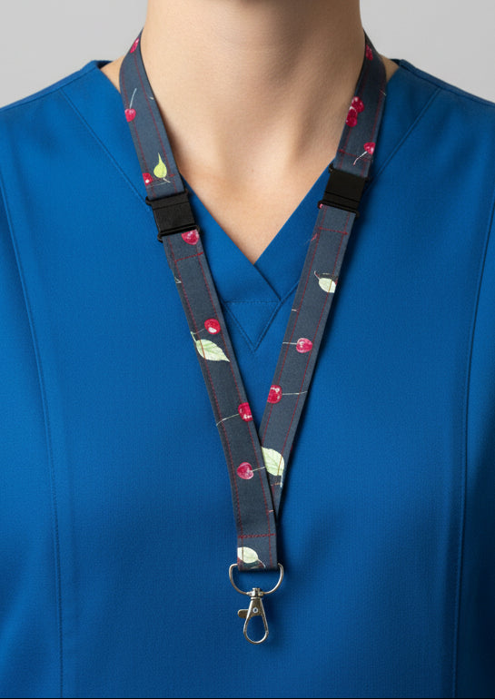 Handmade safety breakaway lanyard with anti-strangulation release points for NHS, healthcare, education and security staff
