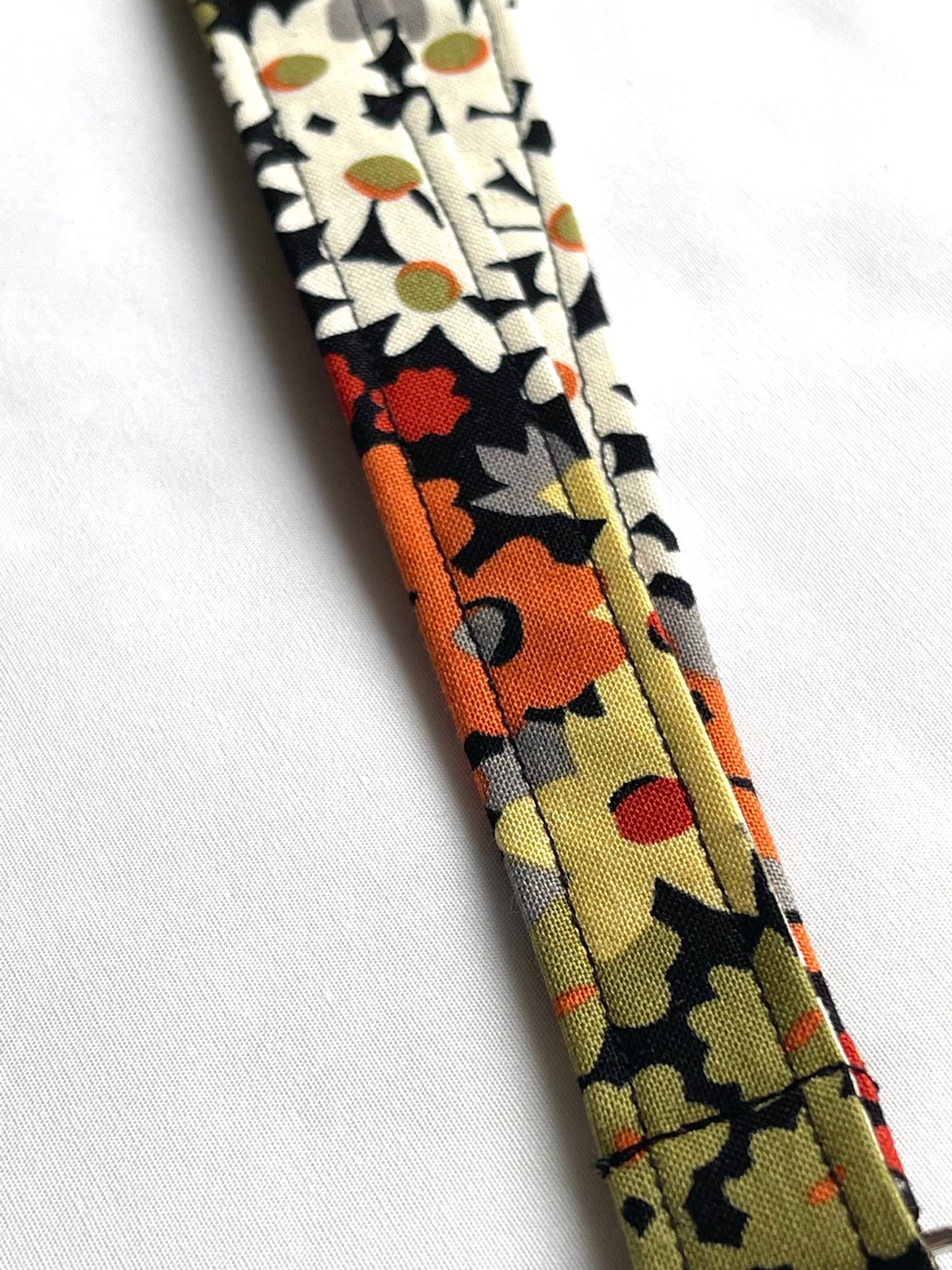 Multi Flower Floral Fabric Breakaway Lanyard image 4