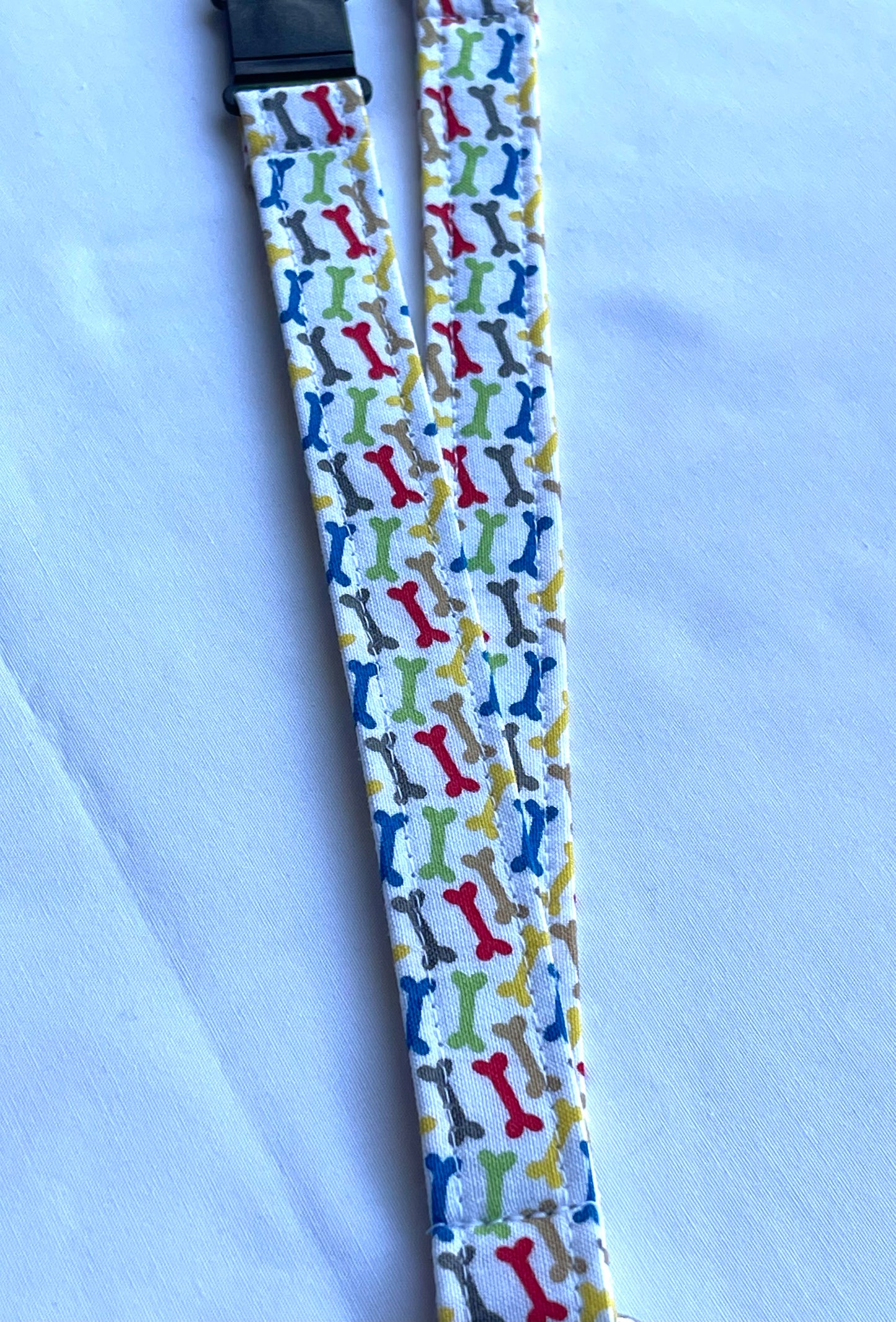 Colorful dog bones Fabric Breakaway Lanyard image 2