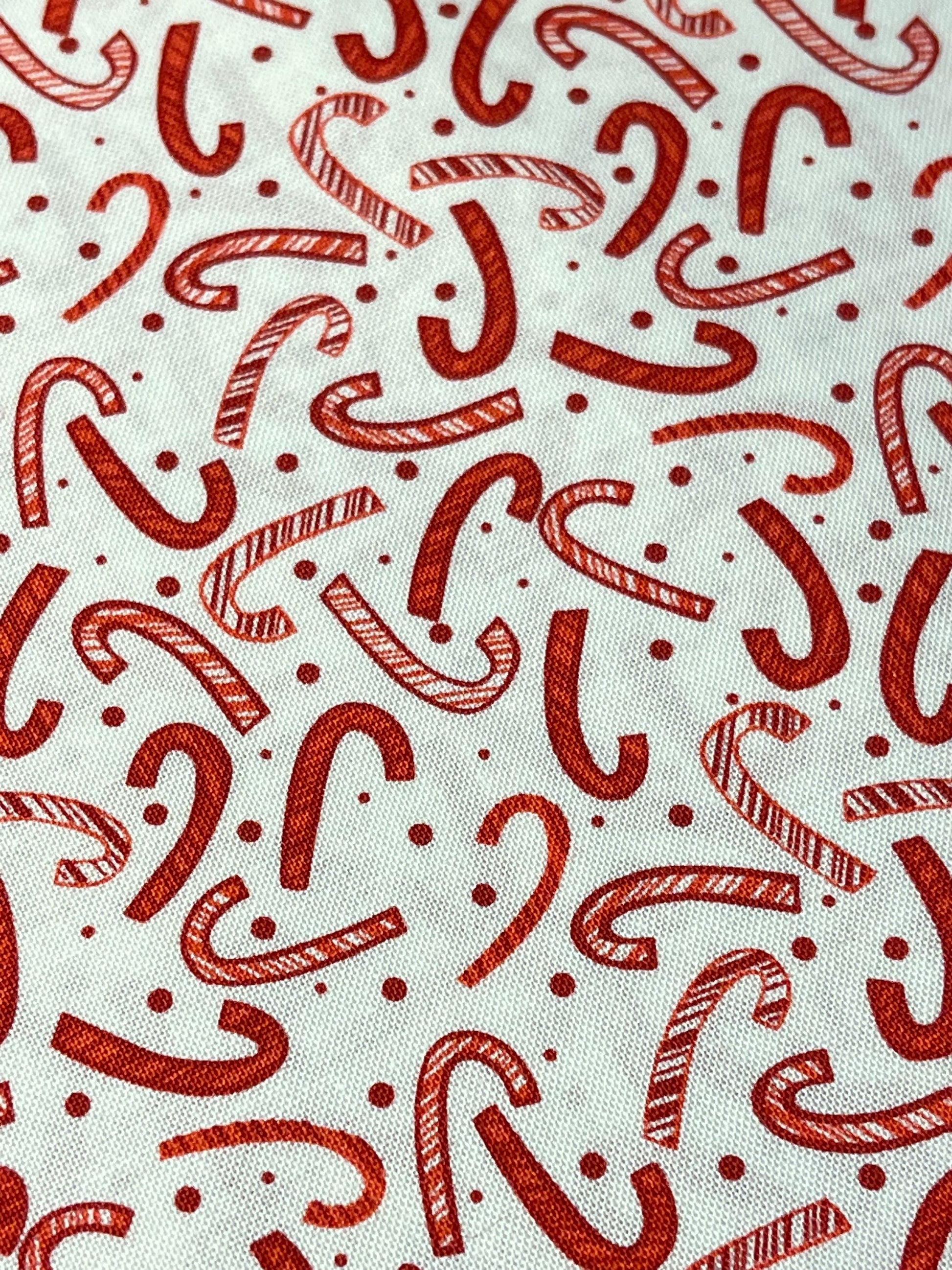 Christmas: Candy Cane Fabric Breakaway Lanyard image 1