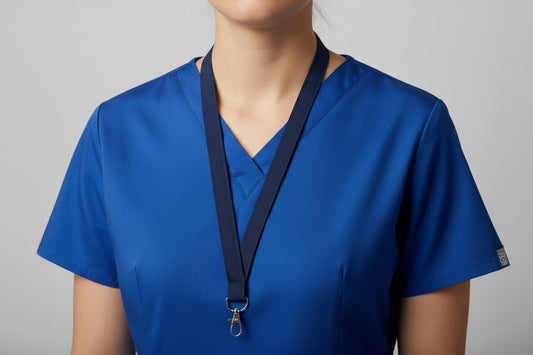 Handmade safety breakaway lanyard with multiple anti-strangulation breakaway points, designed for NHS, healthcare, mental health and security professionals